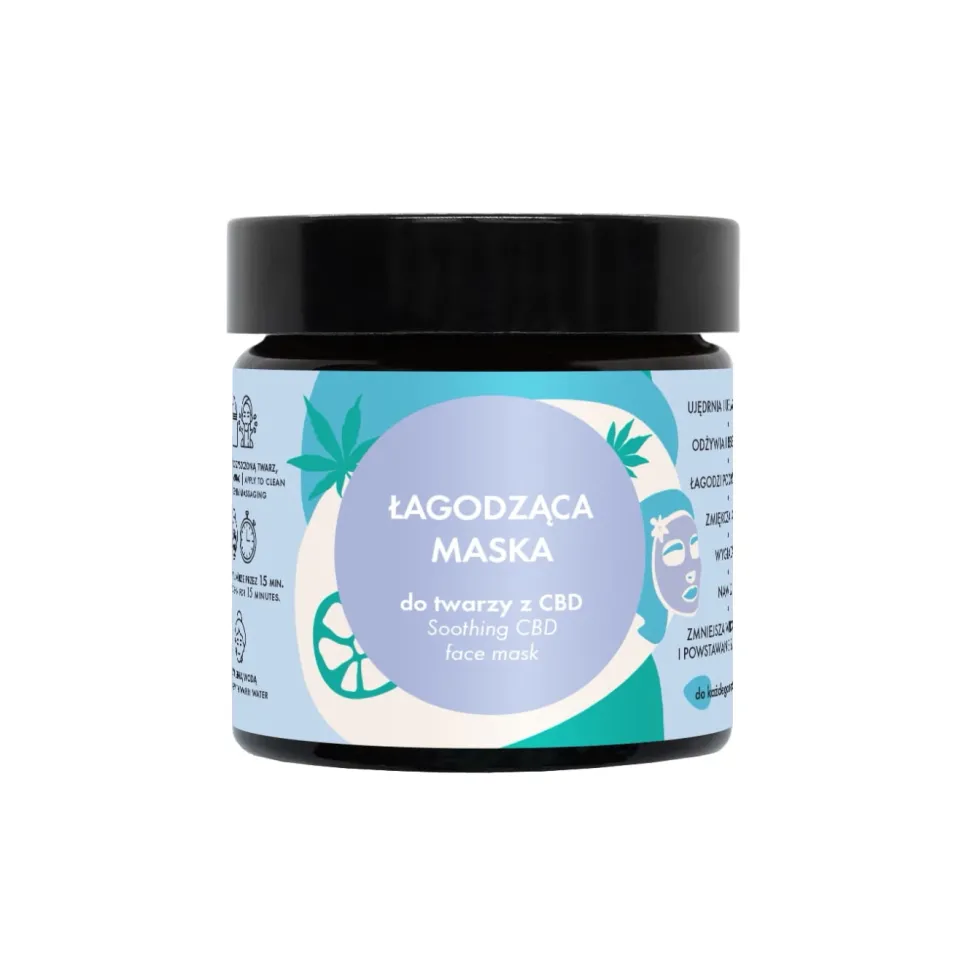 Łagodząca maska do twarzy z CBD 60ml