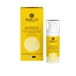 Antyoksydacyjny krem z witaminą C, 4% dipalmitynianu kwasu kojowego Bogata Konsystencja ROZŚWIETLENIE I WYGŁADZENIE 50ml