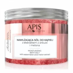 Arbuzowe orzeźwienie, Sól do kąpieli nawilżająca z ekstraktem z arbuza i melona, 650g