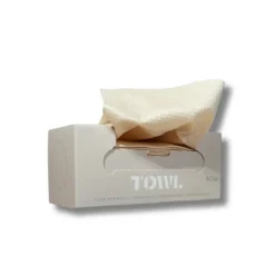 BAMBOO-WAFFLE Jednorazowe ręczniki do twarzy 80 szt