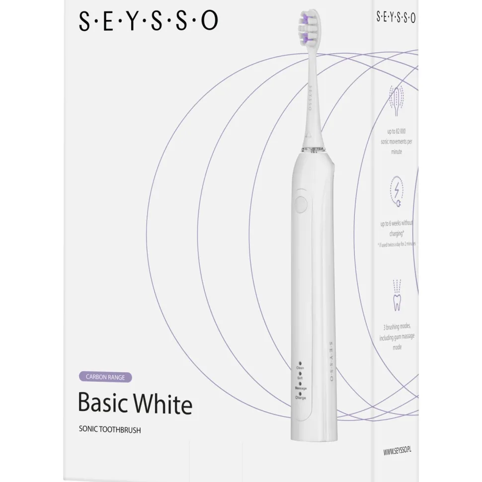 Basic White Szczoteczka soniczna z 3 programami pracy