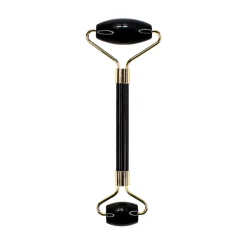 Black Obsidian Roller Wałeczek do masażu twarzy z czarnego obsydianu