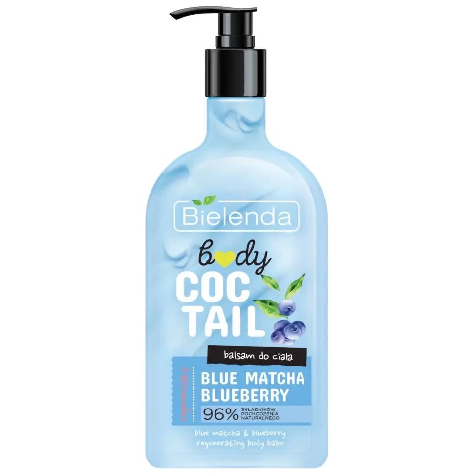 BODY COCTAIL Regenerujący balsam do ciała BLUE MATCHA + BLUEBERRY, 400 ml