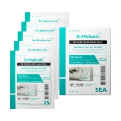 BP Pore Clear Mask Pack - Zestaw Oczyszczających Masek do Twarzy w Płachcie - 5x25g