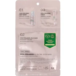Cica Collagen All in One 3steps Mask 3 etapowa maska do twarzy