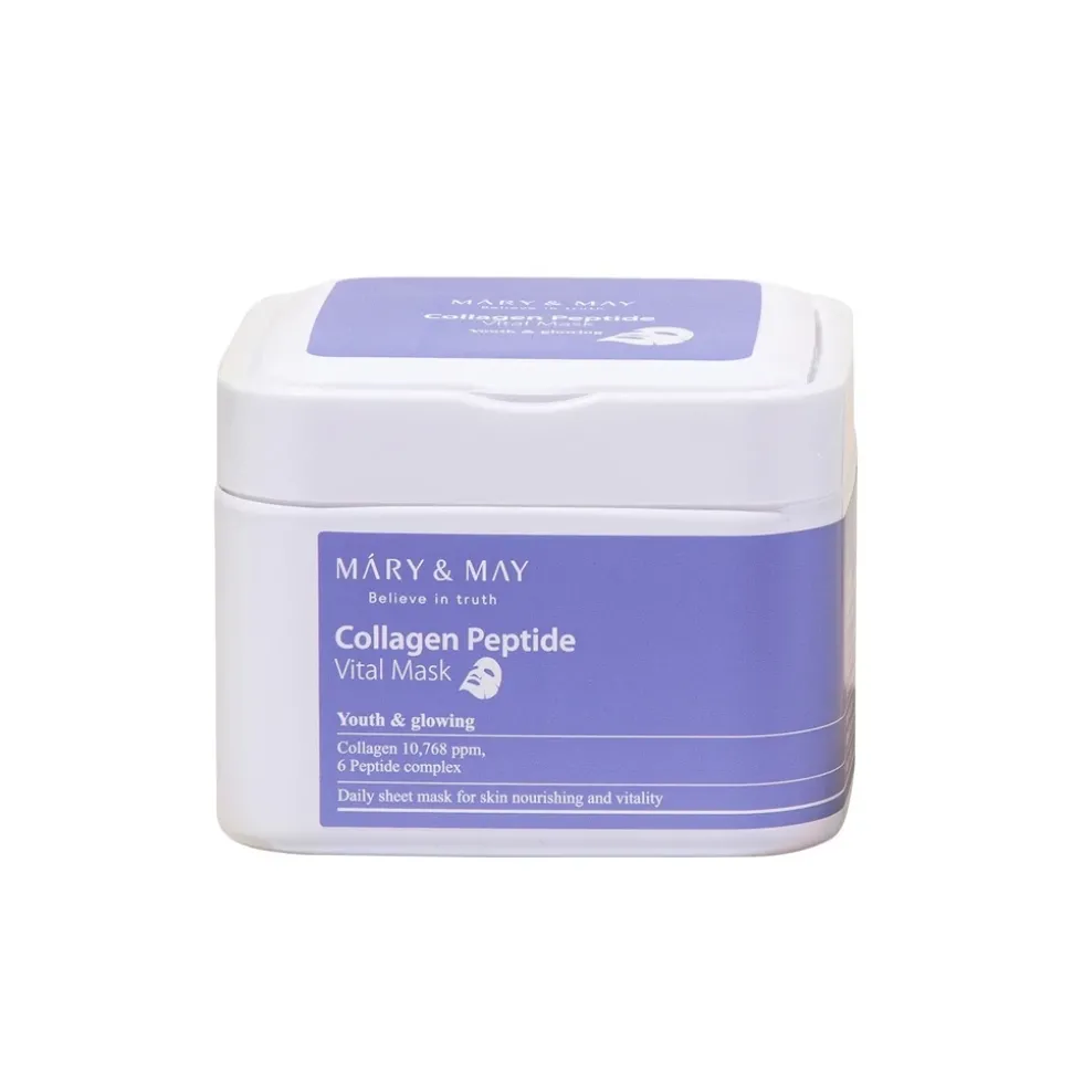 Collagen Peptide Vital Mask Zestaw Ujędrniających Maseczek do Twarzy - 30szt