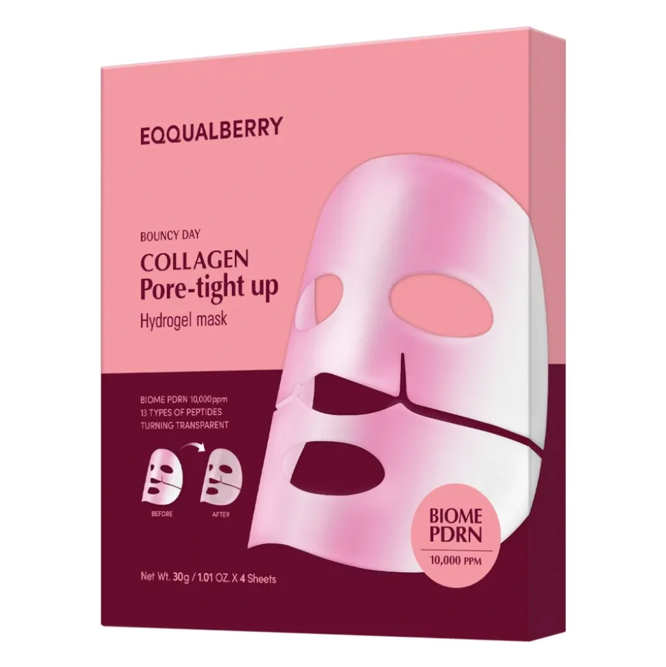 Collagen Pore Tight Up Hydrogel Mask Zestaw Kolagenowych Masek do Twarzy Zwężających Pory 4x30g