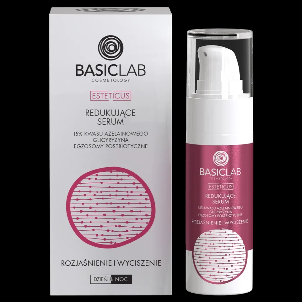 COSMETOLOGY Redukujące serum 15% kwasu azelainowego, Glicyryzyna, Egzosomy postbiotyczne, Rozjaśnienie i Wyciszenie 30ML