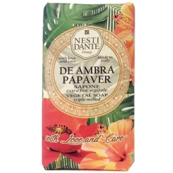 De Ambra Papaver Sapone naturalne mydło toaletowe Czerwony Mak 250g