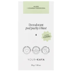 Delikatny dezodorant pod pachy i piersi Aloes i Czarna Porzeczka