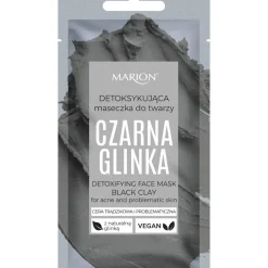 Detoksykująca maseczka do twarzy- glinka czarna