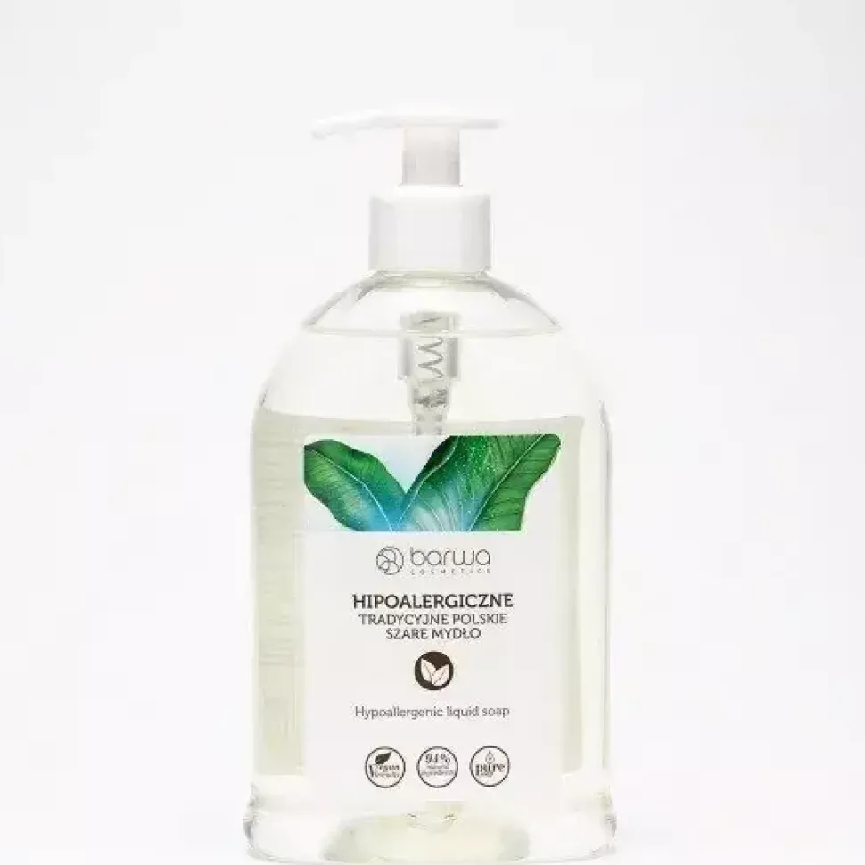 Hipoalergiczne tradycyjne polskie szare mydło w płynie 500 ml