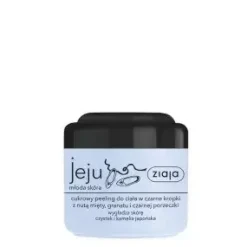 JEJU cukrowy peeling do ciała w czarne kropki z nutą mięty, granatu i czarnej porzeczki 200 ml