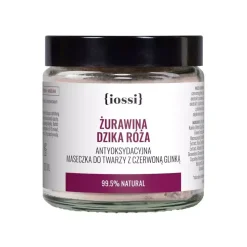 Maseczka do twarzy z czerwoną glinką Żurawina i Dzika Róża 120ml