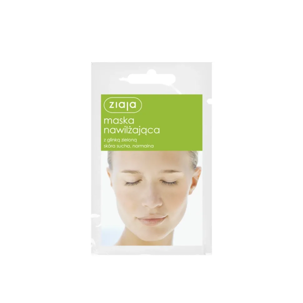 Maska nawilżająca z glinką zieloną 7ml