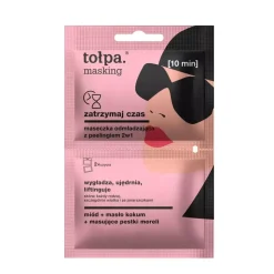 masking zatrzymaj czas maseczka z peelingiem odmładzająca 2w1, 2x5 ml