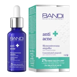 MEDICAL EXPERT Anti-Acne Skoncentrowana ampułka antytrądzikowa 2% kwas salicylowy + olejek z drzewa herbacianego 30ml