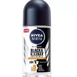 Men Black&White Invisible Ultimate Impact antyperspirant w kulce 50ml