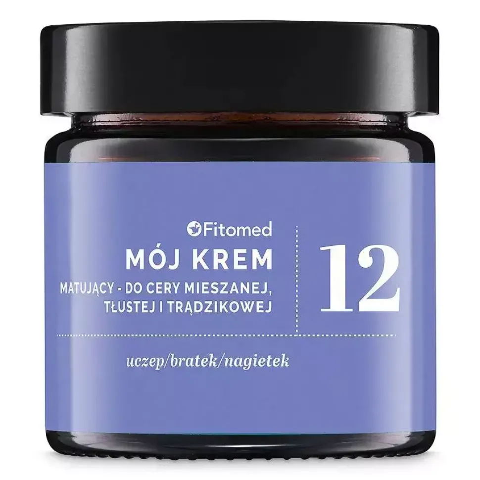 Mój Krem No.12 matujący do cery mieszanej tłustej i trądzikowej 55g