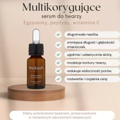 multikorygujące serum do twarzy egzosomy, peptydy, witamina C 12ml