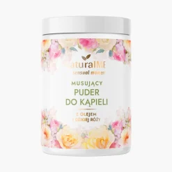 Musujący puder do kąpieli z olejem z dzikiej róży400ml