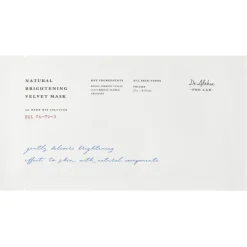 Natural Brightening Velvet Mask, 27 g - rozjaśniająca maska do twarzy w płachcie