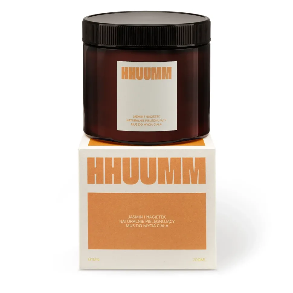 Naturalnie pielęgnujący mus do mycia ciała - jaśmin i nagietek 200ml