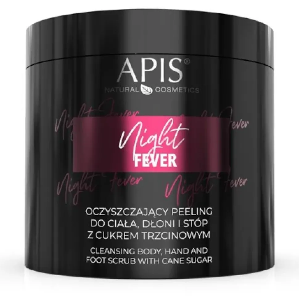 Night Fever Oczyszczający peeling do ciała, dłoni i stóp z cukrem trzcinowym 700g