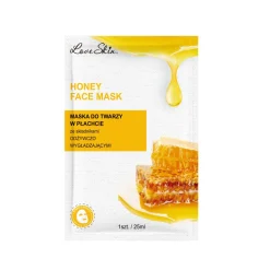Odżywczo-wygładzająca maseczka pielęgnacyjna w płachcie z naturalnymi ekstraktami i kwasem hialuronowym, Honey 25ml