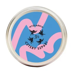 Okrągła puszka na szampon/odżywkę granatowo-różowa