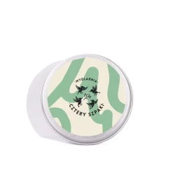 Okrągła puszka na szampon/odżywkę w kostce  kremowo-miętowa