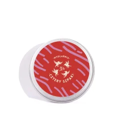 Okrągła puszka na szampon/odżywkę w kostce  czerwono-różowa