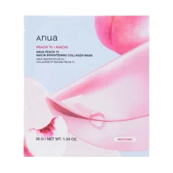 Peach 70 Niacin Brightening Collagen Mask Hydrożelowa Rozjaśniająca Maska w Płachcie z Kolagenem 38g