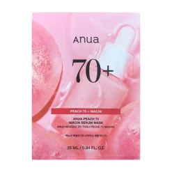Peach 70 Niacin Serum Mask, 25ml - Rozświetlająco-nawilżająca maska do twarzy