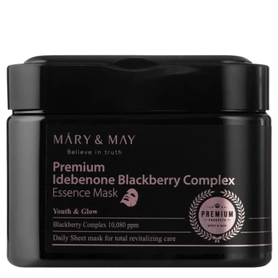 Premium Idebenone Blackberry Complex Essence Mask Zestaw Maseczek do twarzy 20szt.