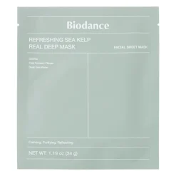 Refreshing Sea Kelp Real Deep Mask - Kojąco-Nawilżająca maska do twarzy 1 sztuka