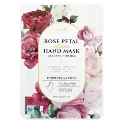 Rose Petal Satin Hand Mask Ujędrniająca maska ​​do dłoni w rękawiczkach 1 szt.