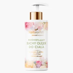 Rozświetlający suchy olejek do ciała z olejem z jeżyn i złotymi drobinkami 150 ml