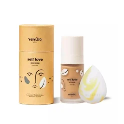 Self Love. BB Cream krem BB Sunny Beige + BLEND IT Sponge gąbka do makijażu MARBLE Juicy Yellow