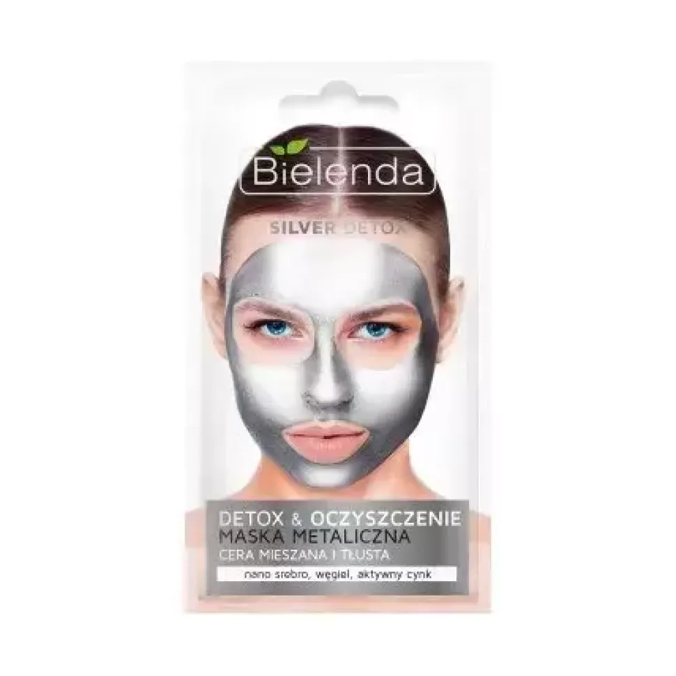 SILVER DETOX Detoksykująca maska metaliczna do cery mieszanej i tłustej