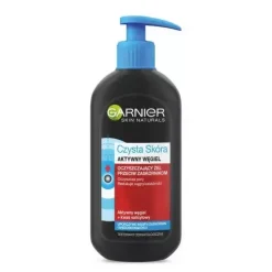 Skin Naturals Czysta Skóra żel  do mycia twarzy Aktywny węgiel 200 ml