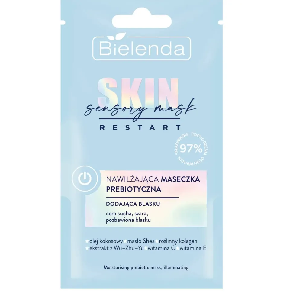 SKIN RESTART SENSORY MASK - nawilżająca maseczka prebiotyczna, dodająca blasku, 8 g