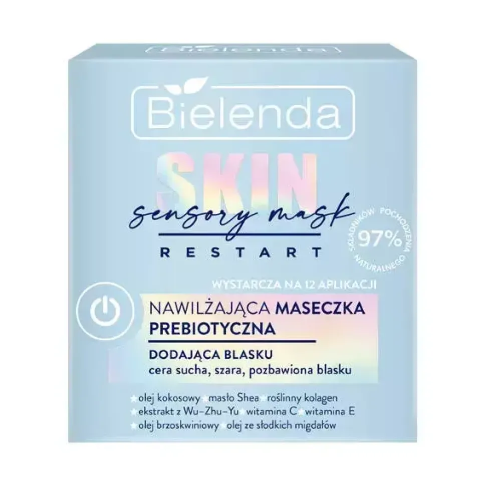 SKIN RESTART SENSORY MASK - nawilżająca maseczka prebiotyczna, dodająca blasku, 50 ml