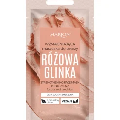 Wzmacniająca maseczka do twarzy- glinka różowa