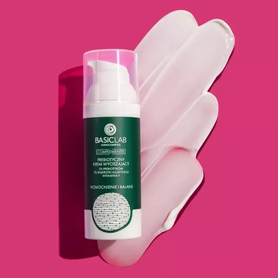Wzmocnienie i balans Prebiotyczny KREM wyciszający 5% prebiotyków, 1% wąkrotki azjatyckiej, witamina F 50ml