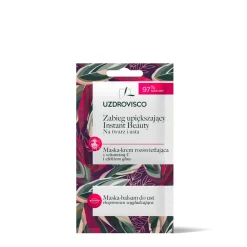 Zabieg upiększający Instant Beauty - maska-krem rozświetlająca + maska-balsam do ust
