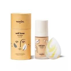 Zestaw Self Love. BB Cream krem BB Light Beige + BLEND IT Sponge gąbka do makijażu MARBLE Juicy Yellow