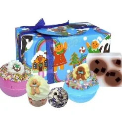 Zestaw upominkowy w papierze ozdobnym Gingerbread Land