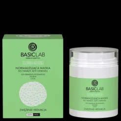 Zwężenie i redukcja Normalizująca maska do twarzy, szyi i dekoltu, 10% Fermentu ryżowego, 2% BHA, CICA 50ml